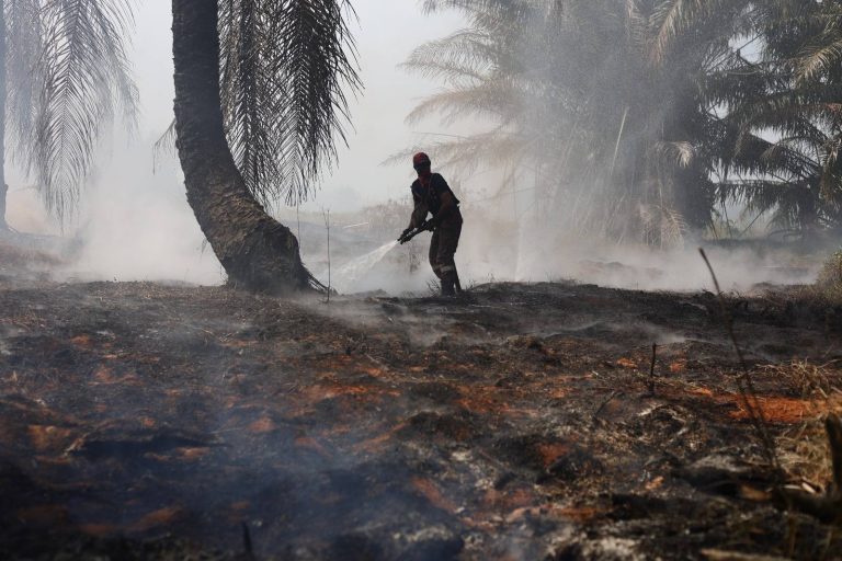 Dua letupan kecil dikesan ketika bomba padam kebakaran tanah gambut di Muar