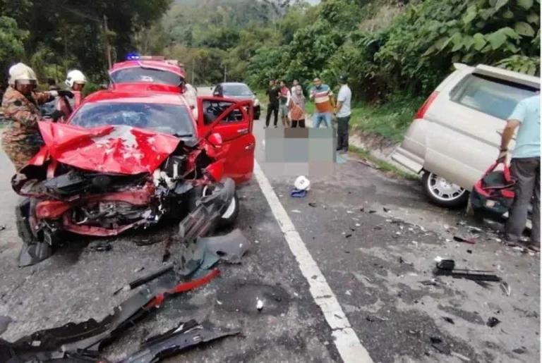 Lelaki warga emas maut, tujuh cedera dalam nahas tiga kenderaan di Simpang Pulai