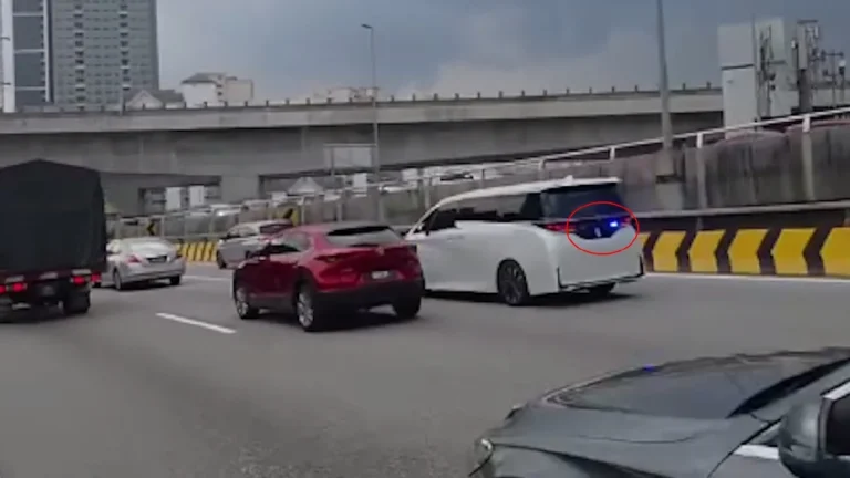 Polis cari pemandu MPV guna siren biru elak kesesakan di Lebuhraya MEX