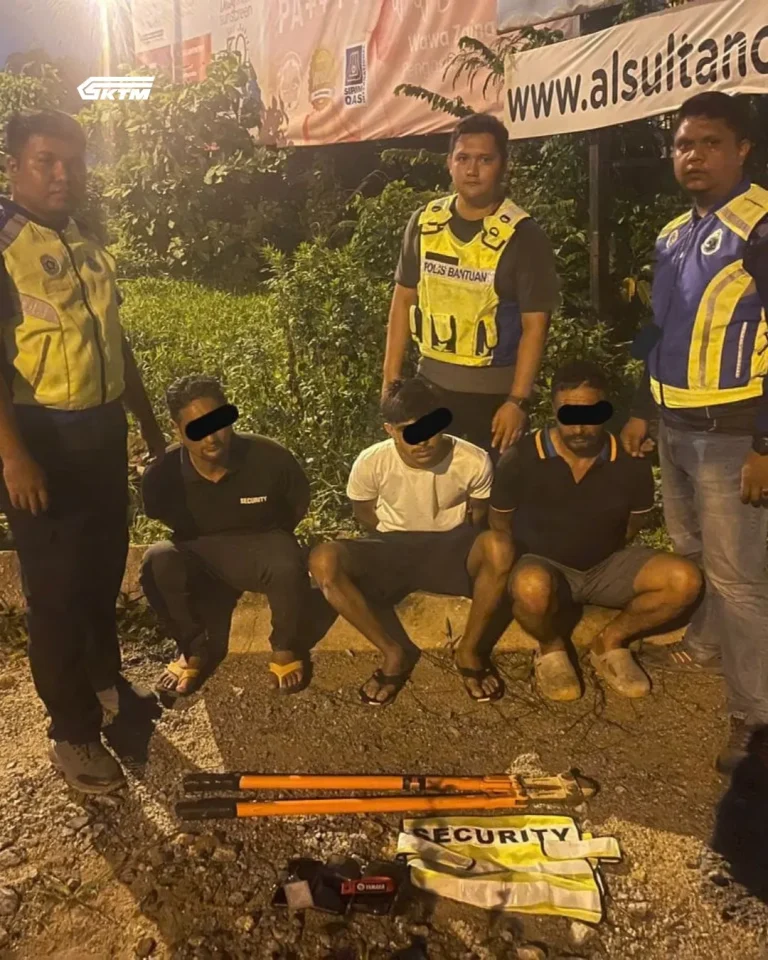 Tiga warga asing ditahan cuba curi kabel landasan KTMB