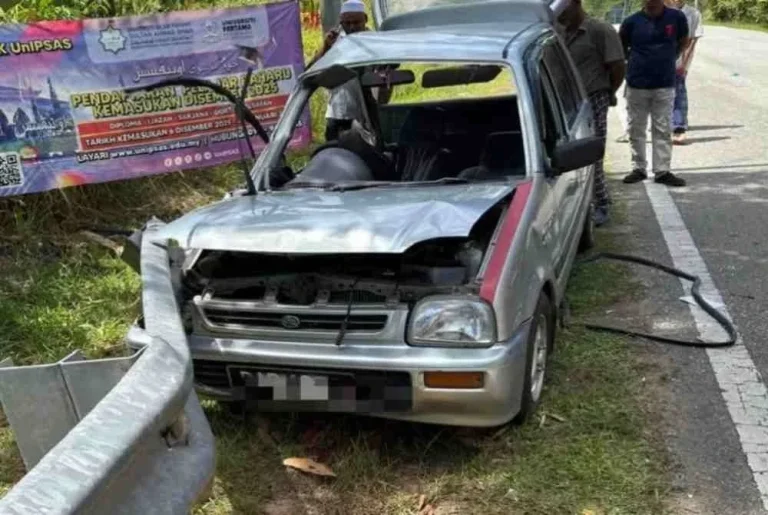 Warga emas maut, anak cedera nahas kereta dan bas ekspres
