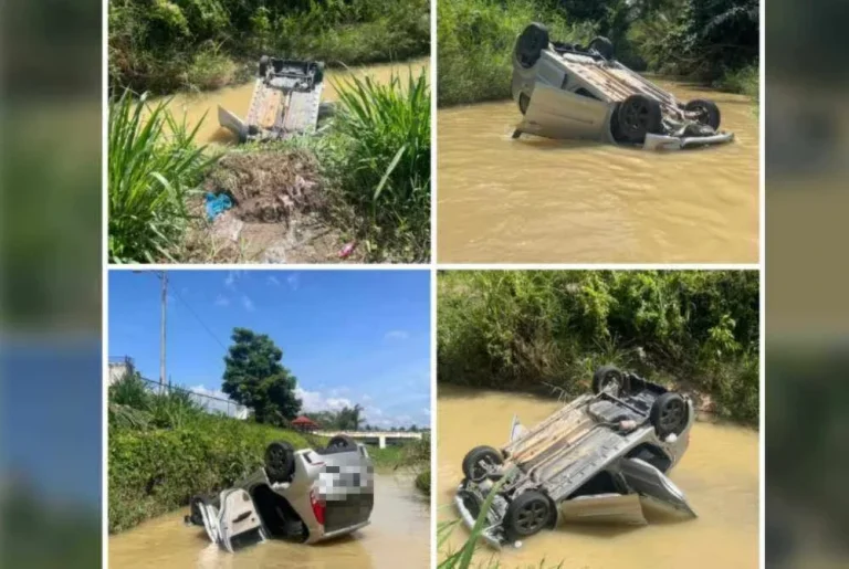 Wanita 84 tahun maut, Myvi terbabas dalam sungai
