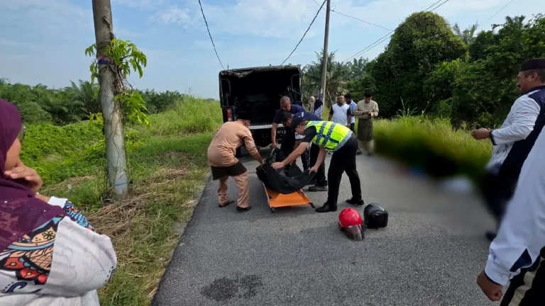 Pelajar maut leher terkena sabit ketika berselisih motosikal