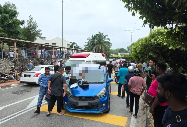 Pemandu Myvi biru trauma mangsa rempuhan pemandu mabuk terjatuh atas kereta