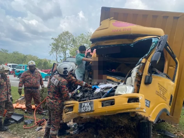 Lori muatan beras terbabit nahas, pemandu maut