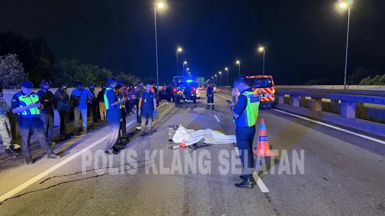 Penunggang motosikal maut digilis kenderaan di Klang