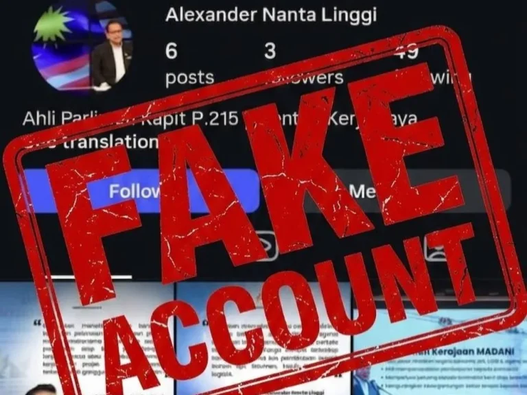 Alexander Nanta Linggi minta orang ramai tidak terpedaya akaun IG palsu