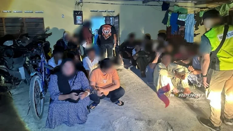 40 pendatang asing tinggal bersesak di sebuah rumah ditahan