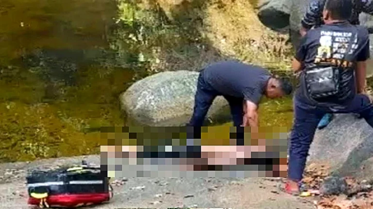Remaja lelaki lemas ketika mandi di air terjun Gunung Ledang