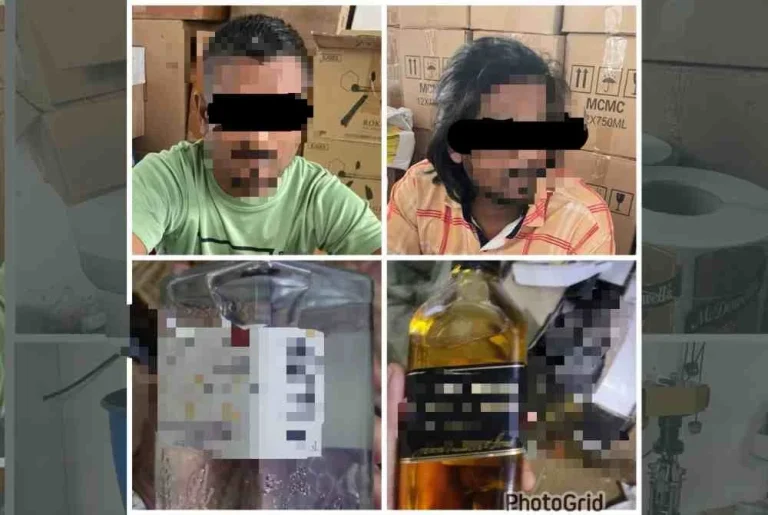Ops Taring Alpha 2: Polis serbu dua premis minuman keras palsu, 7 ditahan