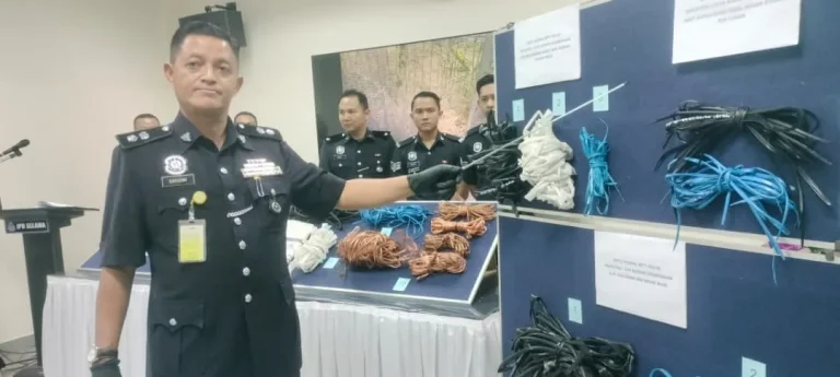‘Geng Daud’ aktif curi kabel tumpas, lima suspek diberkas