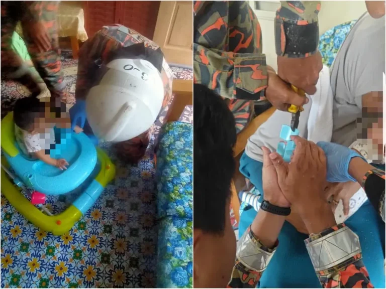 Bayi 7 bulan tersepit jari pada ‘baby walker’