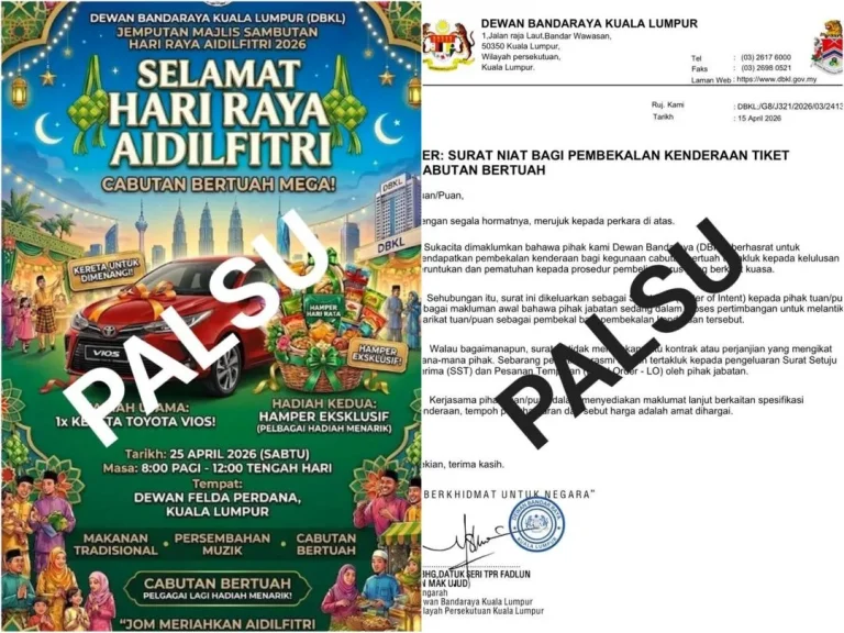DBKL nafi mohon sumbangan, beri amaran penipuan guna nama jabatan