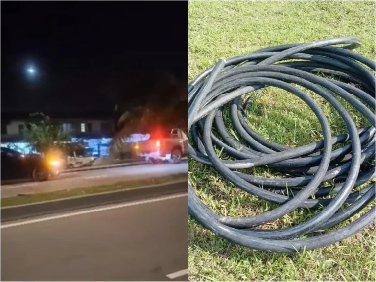 Polis buru suspek cubaan curi kabel 15 meter di Skudai