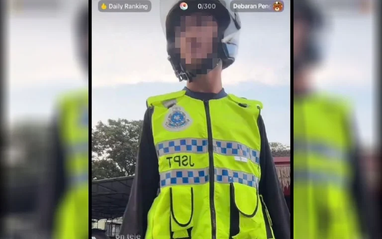 Lelaki ditahan pakai vest, topi keledar logo polis tanpa izin