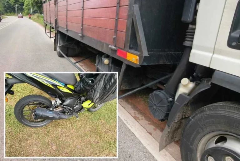 Penuntut madrasah maut motosikal bertembung lori