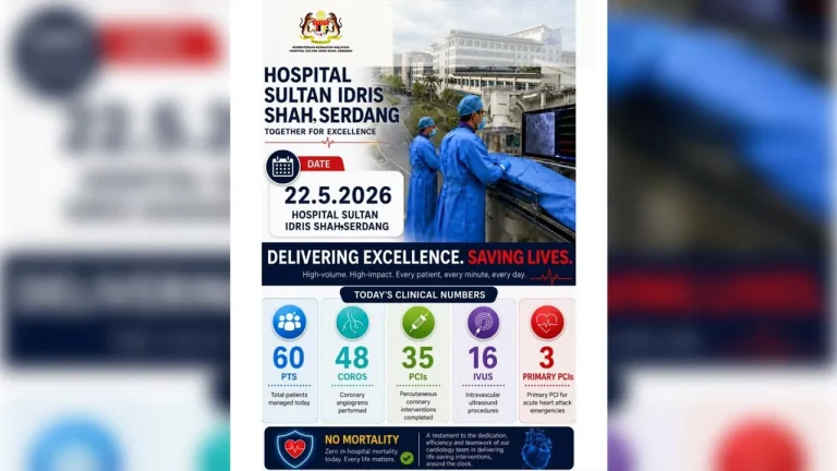 PM ucap tahniah pencapaian membanggakan pasukan Pusat Jantung HSIS