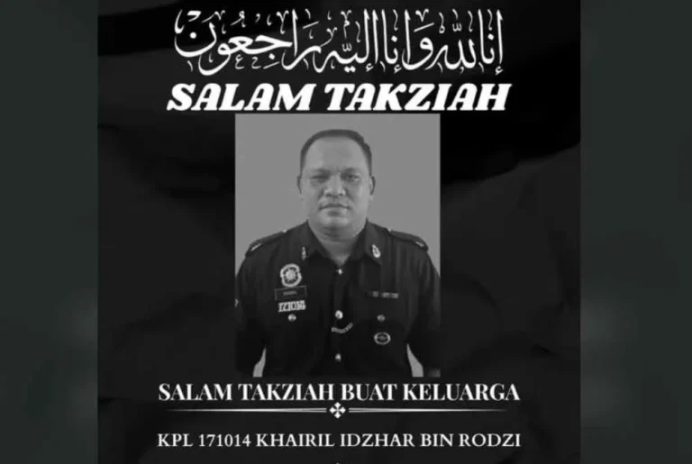 Anggota polis meninggal dunia selepas jalani aktiviti berkawad