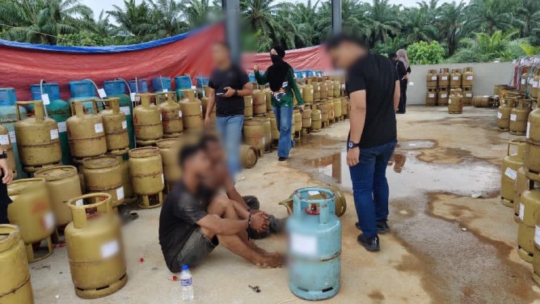 Sindiket seleweng gas LPG dalam ladang sawit tumpas