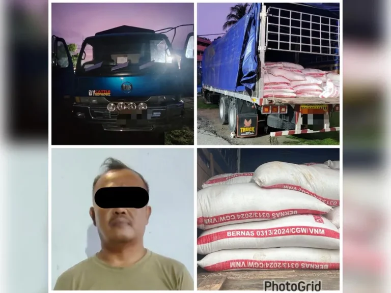 Lori bawa 300 guni beras seludup dicekup di Gerik
