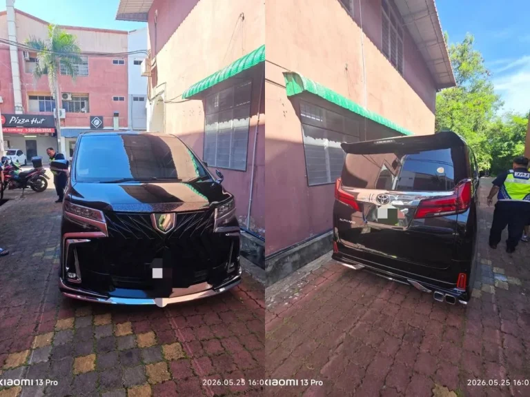 Cuba elak JPJ, pemandu Alphard ditahan dengan 20 saman AES