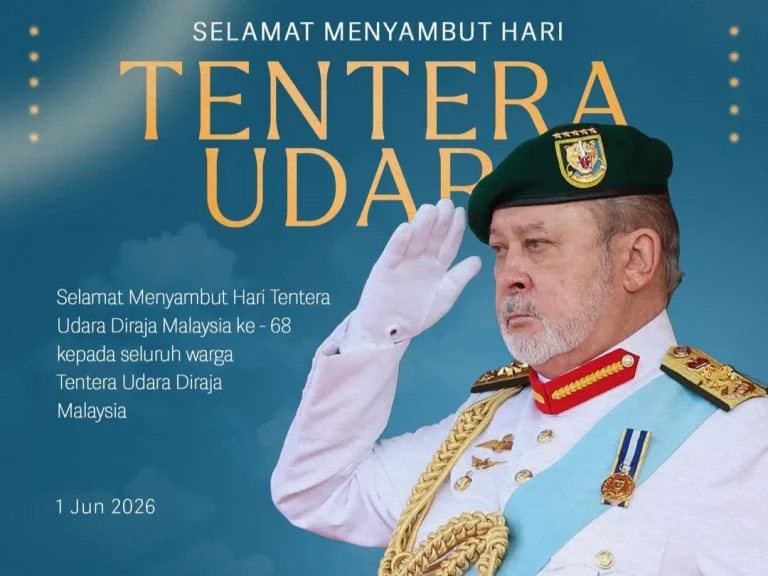 Agong, Raja Permaisuri zahir ucapan Hari TUDM ke-68