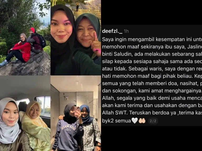 “Saya mohon maaf bagi pihak ibu…” – Anak Jaslinda