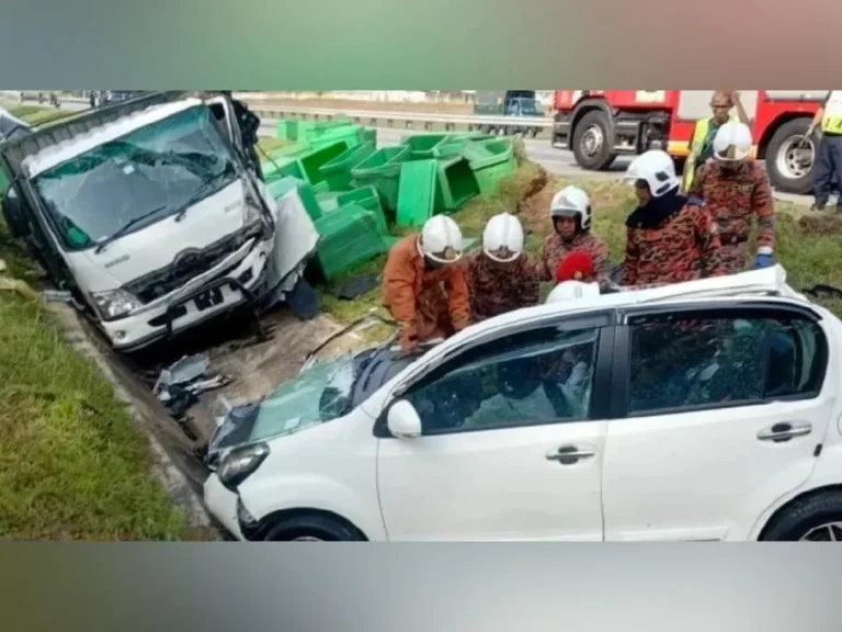 Wanita parah, tujuh cedera dalam nahas tiga kenderaan di PLUS