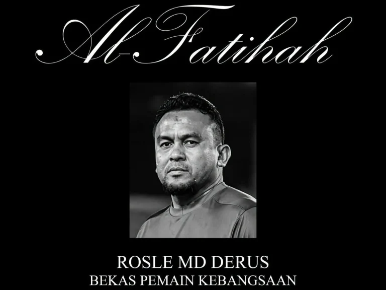 Bekas pemain kebangsaan, Rosle Md Derus meninggal dunia