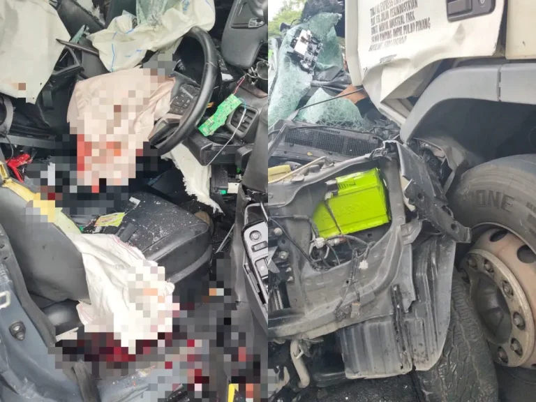 Pemandu pikap 4×4 maut tersepit dalam nahas di Jalan Bukit Kemuning