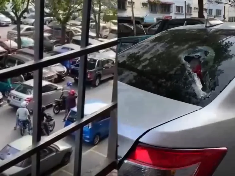 Lima cermin kereta dipecahkan dalam serangan bermotosikal