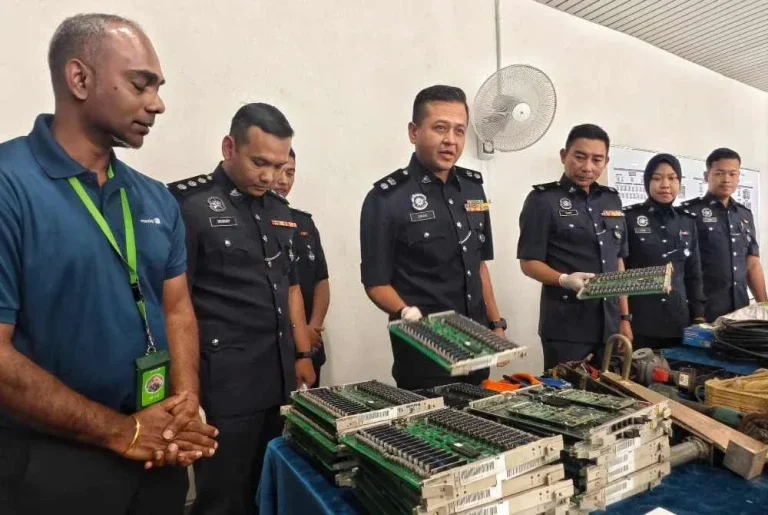 47 suspek geng curi kabel ditahan, rugi RM4.5 juta